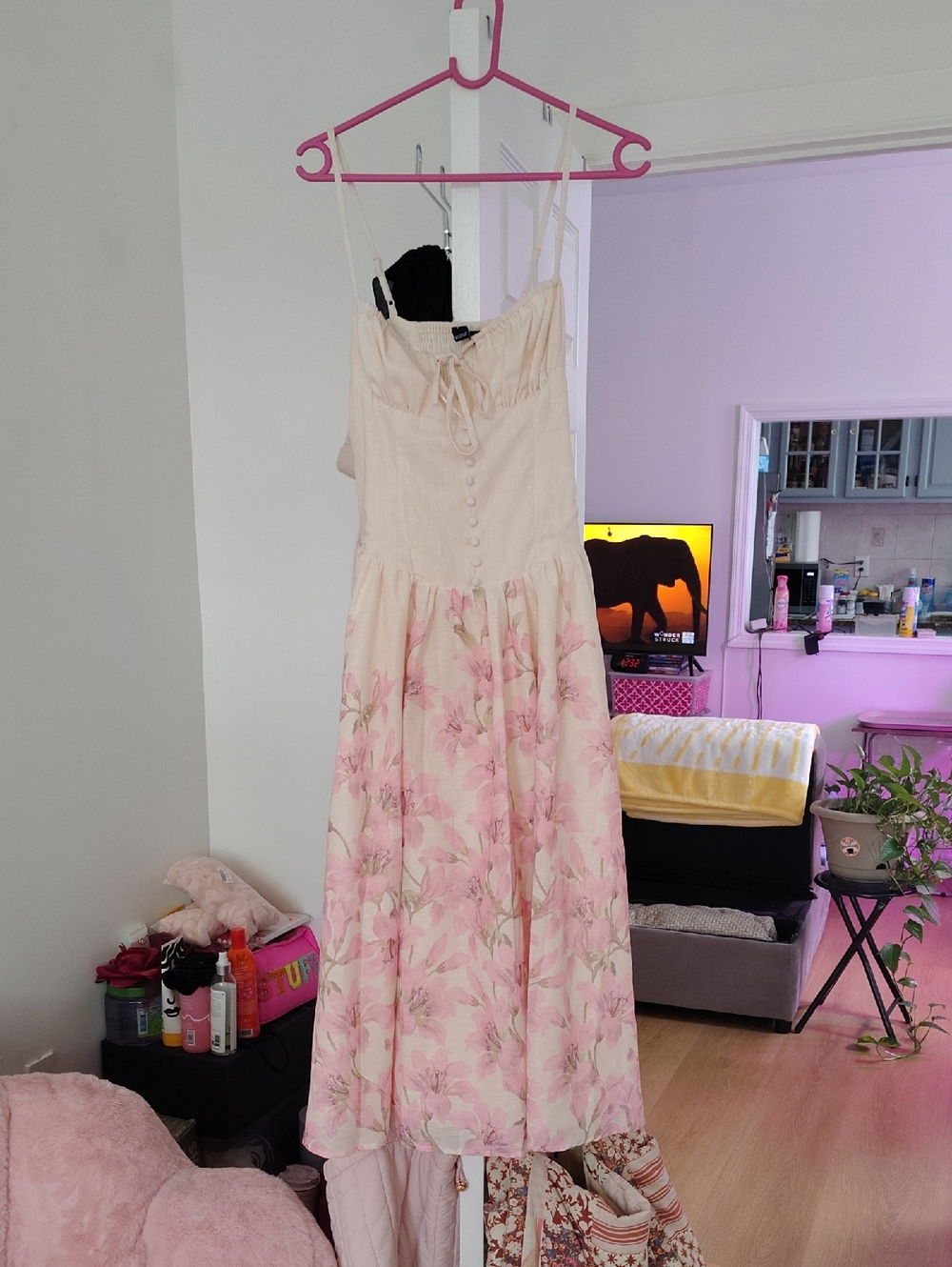 Windsor floral Pink and Cream Sundress